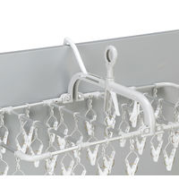 ツウィンモール 洗濯物干し横もちアルミハンガー グレー 40ピンチ BEILU BE-01G 1箱