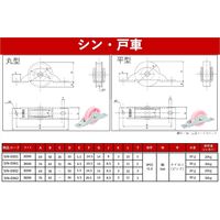 シン・戸車 鉄枠 36丸 [20個入] SIN-0361 1箱(20個入) ヨコヅナ（直送品）