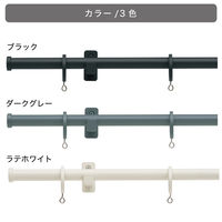 TOSO 装飾カーテンレール〈モノ・Cキャップ・ブラック〉S3.1mセット 4975559898575 1セット（直送品）