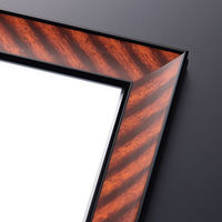 山櫻 額縁 B3 賞状額 樹脂フレーム(木目調) ガラスカバー 823012 1セット(5枚)