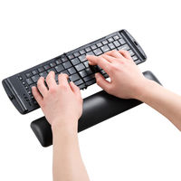 サンワサプライ キーボード用リストレスト(レザー調素材、ブラック、マウス・マウスパッド用) TOK-GELPNLBKN 1個（直送品）
