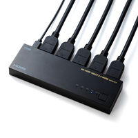 サンワサプライ 4K・HDR・HDCP2.2対応HDMI切替器(4入力・1出力) SW-HDR41LN 1個
