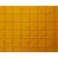 ハイロジック ビニールカーテン 黄色糸入り 幅2000×高さ3000mm 厚み0.55mm 防炎・防虫・UVカットタイプ 1枚（直送品）