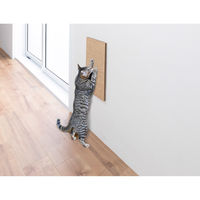 サンコー おくだけ吸着 壁に貼れる 猫のつめとぎ 麻 45×22cm KV-88 貼るだけ 剥がせる 傷付け防止 ネコ ペット 1個（直送品）
