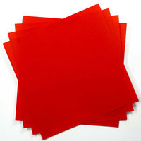 トーヨー 単色おりがみ 24.0cm あか 075102 1袋(50枚)