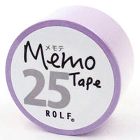 プリントインフォームジャパン gnotes ロール付箋 メモテープ メモテ 25mm幅×10m パープル 1329-0038-0320 1個