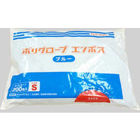 パックスタイル PSポリ手袋 ブルー 袋入 S 00437325 1袋(200枚)（直送品）