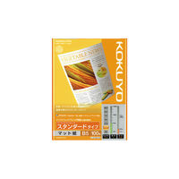 コクヨ インクジェットプリンタ用紙 スタンダード スーパーファイングレード B5 KJ-M17B5-100 1袋(100枚)