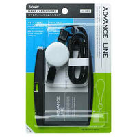 ソニック ソフトケース&リールストラップ ブラック AL-883-D 1個