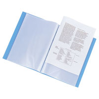 リヒトラブ AQUA DROPs クリヤーブック A4S 40ポケット 乳白 N-5001-1 1冊