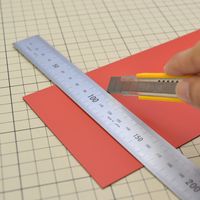 マグエックス マグネットカラーシート(小) 赤 MSC-08R 1枚