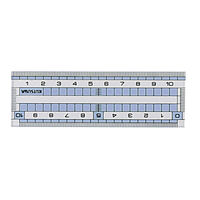 クツワ 直線定規(10cm) HS110C 1個
