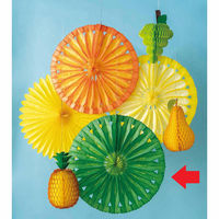 ストア・エキスプレス ペーパーファン　ハイグレードハニカム　サマー　ライム 8185-2509 1個（直送品）