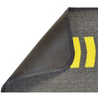 【業務用清掃用品】アプソン　足元注意マット　グレー　大　No.6226　1セット（5枚入）（直送品）