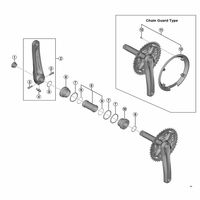 シマノ Y1WP16000 FCーMT100 チェーンガード 1セット(3個)（直送品）
