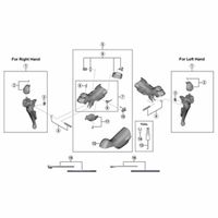シマノ Y0CN98020 STーR2000ネームプレートネジ 左 1セット(5個)（直送品）