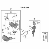 シマノ Y05U00100 STーR3000 メインレバースプリング 左 1セット(12個)（直送品）
