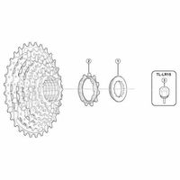 シマノ Y1ZJ1140E 11Tギア (ツバ付ギア) 1セット(4個)（直送品）