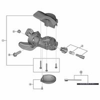 シマノ Y2B598010 SLR2030L インジケーターユニット 1セット(3個)（直送品）