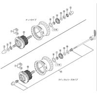 シマノ Y2ZW21000 ロックナット (M11×4.5mm) 1セット(5個)（直送品）