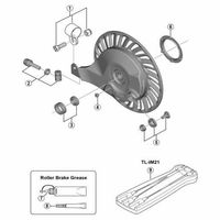 シマノ Y33F98100 アームクリップユニット (3/4’) 1セット(5個)（直送品）