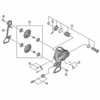 シマノ Y5FT98030 RDーM370 テンション/ガイドST 1セット(3個)（直送品）