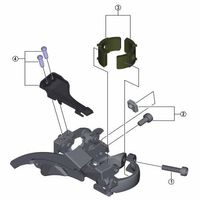 シマノ Y5L298020 FDM310 アダプター ユニット M 1セット(4個)（直送品）