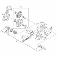 シマノ Y5W809000 左プレート 1セット(3個)（直送品）