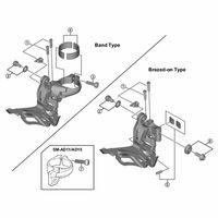 シマノ Y5YY98030 FDーR3000 トリツケアダプター ユニット S 1セット(10個)（直送品）