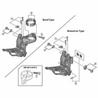 シマノ Y5YY98050 FDーR3000 サポートボルト/プレート R/F 1セット(5個)（直送品）