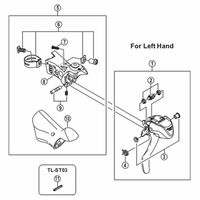 シマノ Y6WC98040 ブラケットカバー STーA070 左右ペア 1セット(3ペア)（直送品）