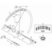 シマノ Y0123Z785 スポーク (278mm) WHーR501用 1セット(4個)（直送品）