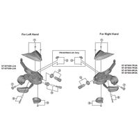 シマノ Y05S98020 STEF500ー7R4A カバー/ネジ 1セット(5個)（直送品）