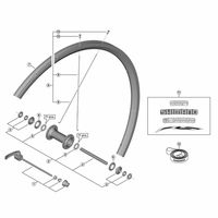 シマノ Y0F098010 WHーRS100ーF クイック組 133mm 1セット(4個)（直送品）