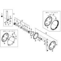 シマノ Y1FM98020 ダブルギア固定ボルト (M8×8.5mm) & ナット 各4個 1セット(12組:4組×3セット)（直送品）
