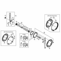 シマノ Y1LV98050 ダブルギア固定ボルト (M8×8.5) & ナット (各4個) 1セット(3セット)（直送品）