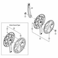 シマノ Y1LY13000 クランクキャップ 1セット(20個)（直送品）