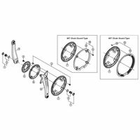 シマノ Y1N098010 FCーT521 トリプル/10スピード チェーンリング 24T (AE) 1セット(3個)（直送品）