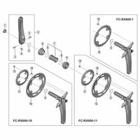 シマノ Y1RF98050 FCー4700 インナーカバー/Oリング 1セット(4個)（直送品）