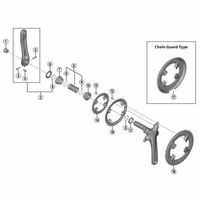 シマノ Y1VD98030 FCーR3030 ギア固定ボルト 1セット(4個)（直送品）