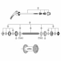 シマノ Y2TR98020 ロックナットユニット 1セット(4個)（直送品）