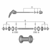 シマノ Y2TZ98030 ロックナットユニット 1セット(4個)（直送品）