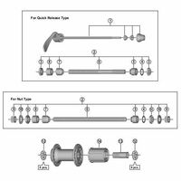 シマノ Y3CC98070 FHーM475 クイック組166mm S 1セット(3個)（直送品）