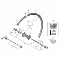シマノ Y49U98020 WHーRS21 F ロックナットユニット 1セット(3個)（直送品）