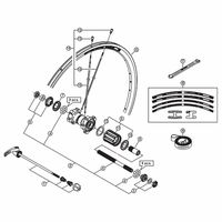 シマノ Y4GE98380 WHーRS10 右ロックナットユニット 1セット(3個)（直送品）