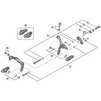 シマノ Y8P798010 BRーR3000 F ピボット 10.5mm 1セット(2個)（直送品）