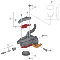 シマノ Y8AF98010 STーM4050 リッドユニット右 1セット(4個)（直送品）