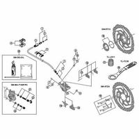 シマノ Y8AL98020 BRーM4050 ボルトユニット 1セット(4個)（直送品）