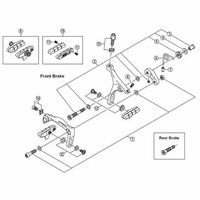 シマノ Y8K698060 前用ピボットボルト組立品 (ボルト50.4 /ナット18.0) 1セット(3個)（直送品）
