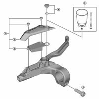 シマノ Y8PD98010 BLーM315 リッドユニット 右 1セット(5個)（直送品）